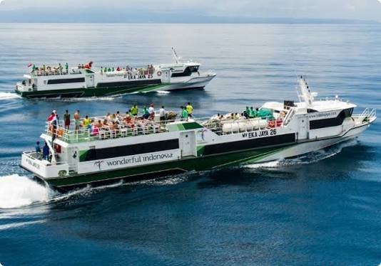 One Way Transfer From Padang Bai To Gili Island/Senggigi/Bangsal by Ekajaya Fast Ferry